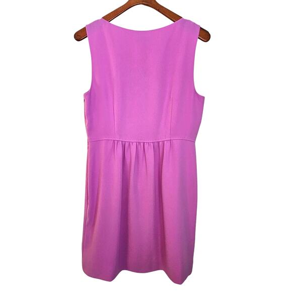 Women's J. Crew Purple Fit & Flare Camille Dress - Picture 2 of 5
